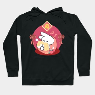 Lunar New Year Warmth and Wishes from Loppi Tokki bunny Hoodie